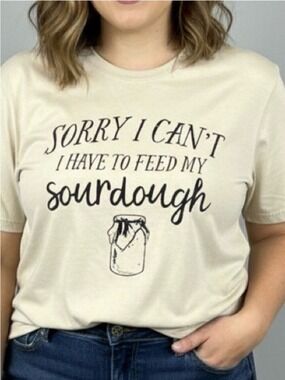 😍CLEARANCE - No Brand Cream Short Sleeve Tee 2X